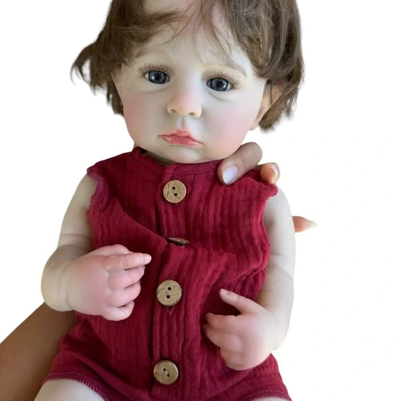 New 18Inch Girl Cameron Whole Body Silicone Vinyl Bebe Reborn Dolls 3D Painted